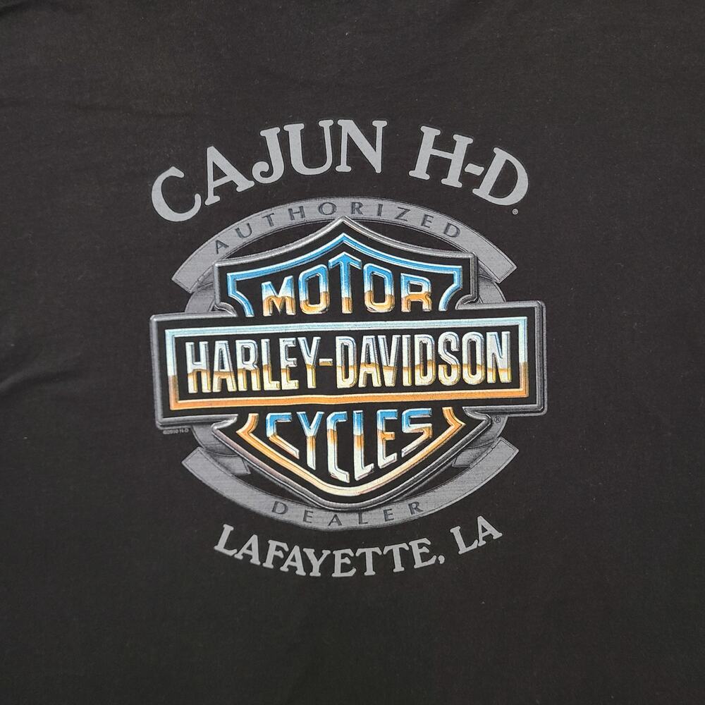 Harley Davidson Shirt Mens XXXL Motorcycle Lafayette Louisiana Dealer Academy
